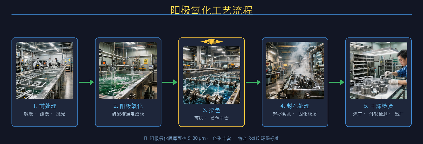 阳极氧化工艺流程